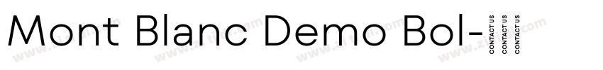 Mont Blanc Demo Bol字体转换